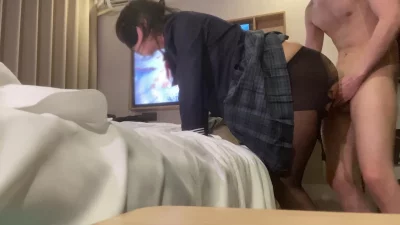 [原创] 调教中 py穿上黑丝袜狠狠后入她身体